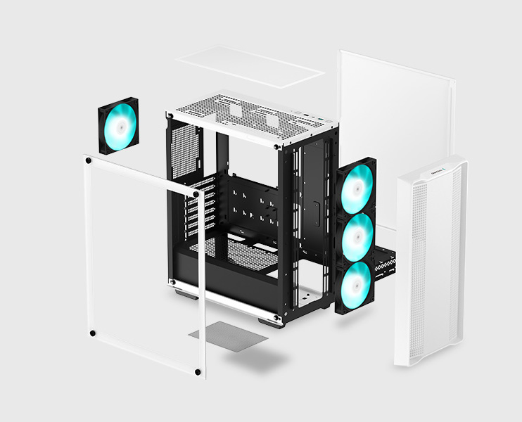 DeepCool CC560 WH V2 Mid-Tower ATX PC Case